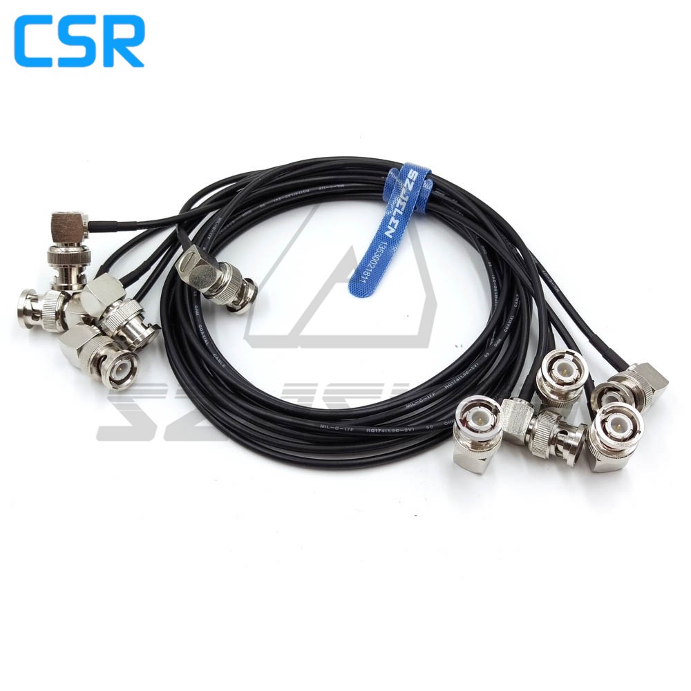 BNC Plug to BNC Elbow Plugs, SDI Pigtail. Camera RF Coaxial Cable , 50 Ohm Camera Video Signal SDI Transmission Line