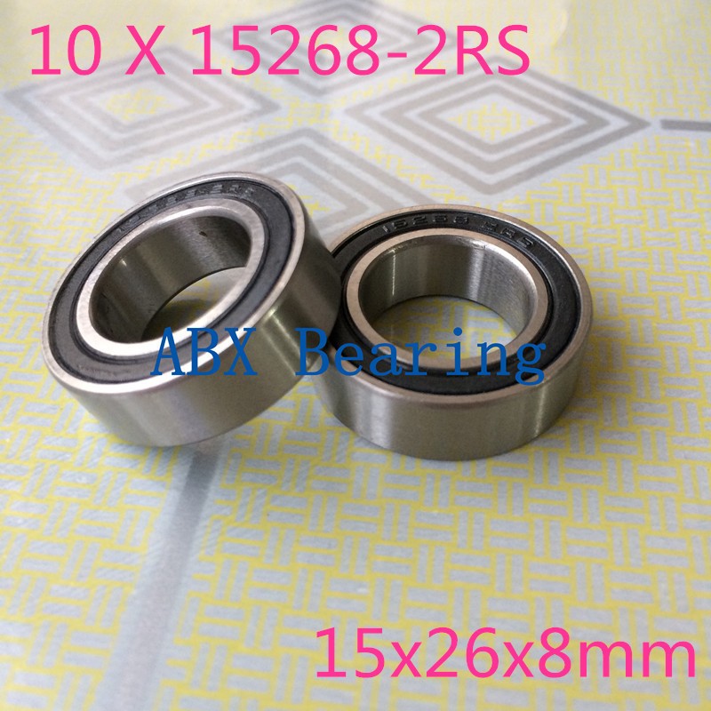 10pcs 15268-2RS GCR15 Ball Bearing 15x26x8mm 15268 RS Bike Wheels Bottom Bracket Repair Bearing MR15268