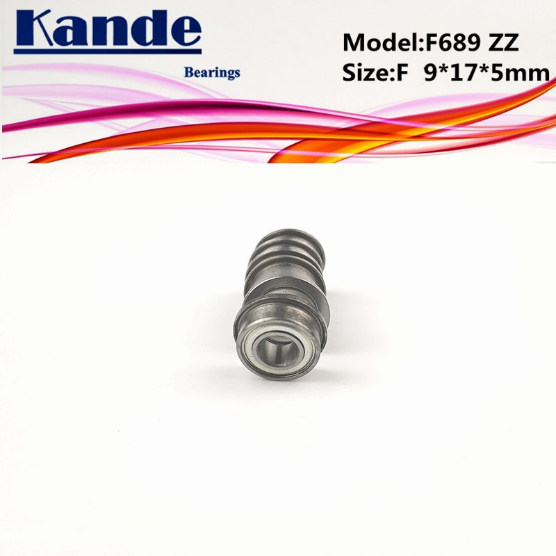 Kande Bearings F689 ZZ 10pcs ABEC-1 F689ZZ F689-2Z Miniautre F689 Ball Bearing F8x6x5mm F689-2Z