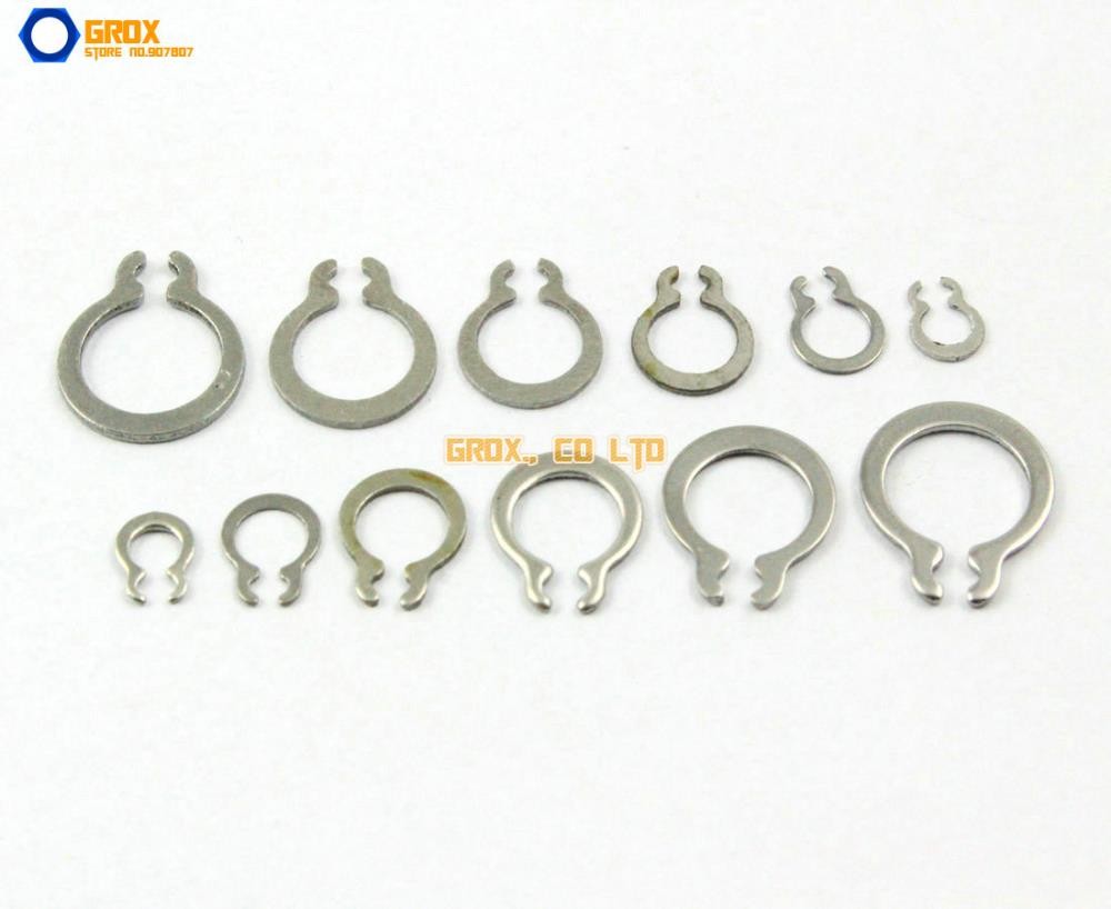 Stainless Steel 250, 6mm External C Ring Retaining Ring 304pcs