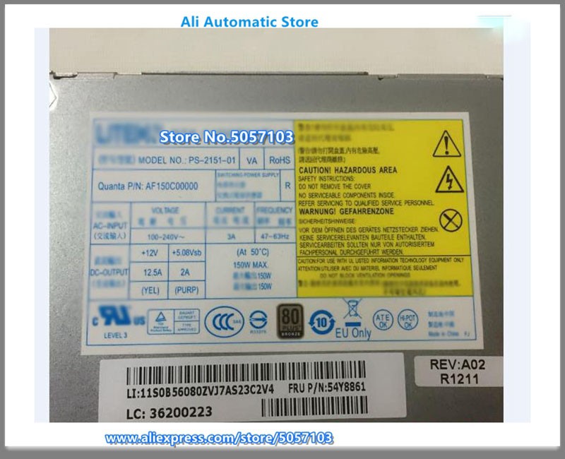 M9000Z M9080Z M9060Z M9099Z S600 M70Z Power Supply PC9051 PS-2151-01 150W DPS-150QB A 16*8*4cm