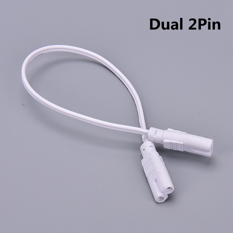 1pcs LED Tube Connector 3Pin/2Pin Double End Wire Cable 30cm Two Phase Three Phase T4 T5 T8 Lighting Lamp Connect Wholesale