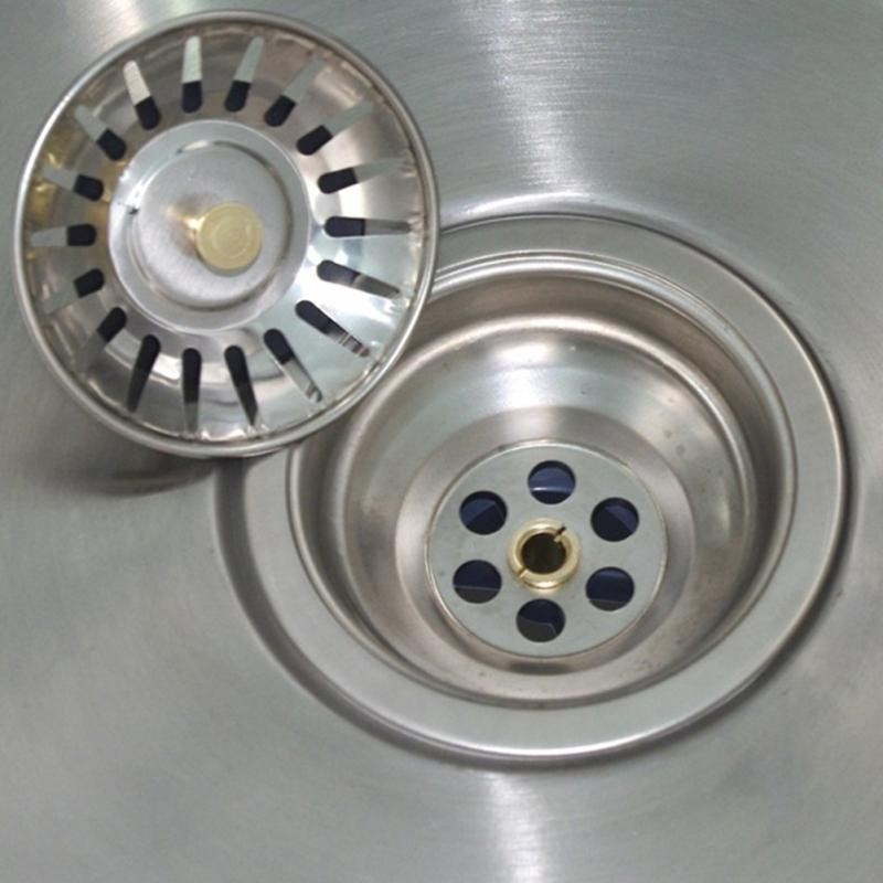 Floor Drain Stainless Steel Kitchen Sink Strainer Plug Waste Hair Catcher Drain Tools Bathroom Basin Sink Drain Deodorization