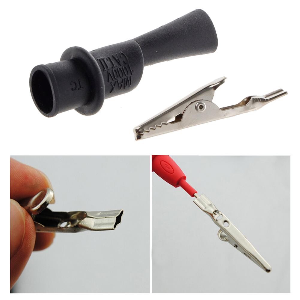 1 Pairs Alligator Alligator Test Clip Clamps For Testing Multi Lead Alligator Clips Electrical Clamp Test Probe Meter