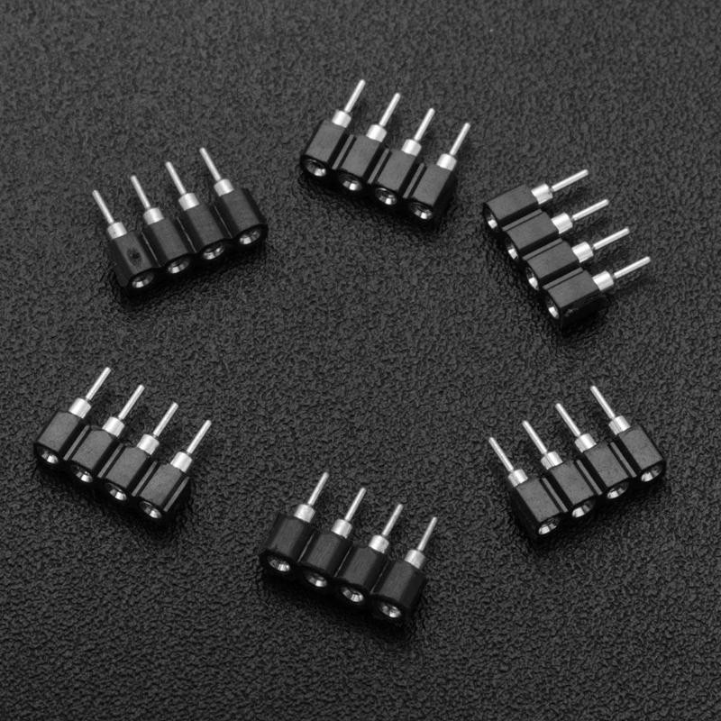 10pcs Male/Female 4 Pin RGB/5PIN RGBW Connector Adapter Pin Needle for RGB/RGBW 5050 3528 LED LED Light Strip Accessories