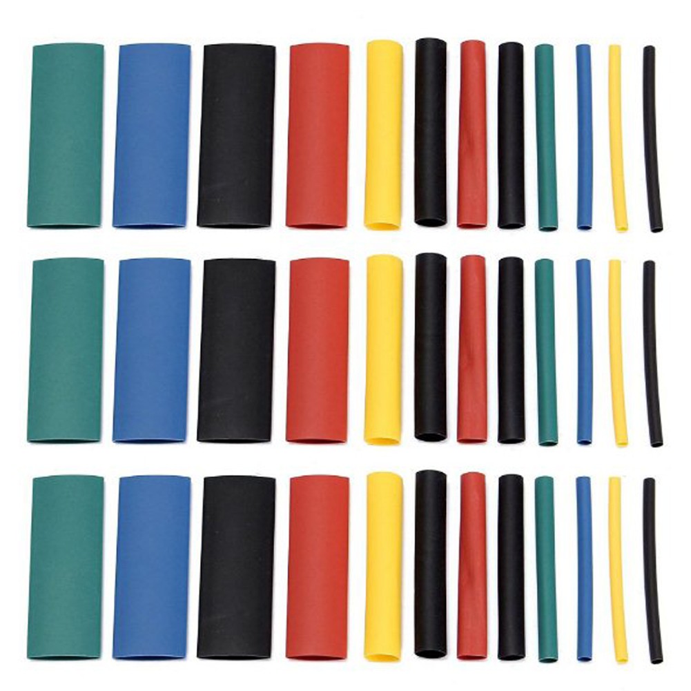 530/164pcs Heat Shrink Tubing Insulation Shrinkable Tube Electronic Assortment Flame Retardant Polyolefin Insulated Sleeve Kit