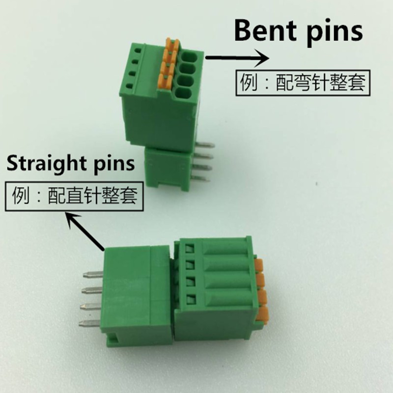 10 sets screw-free 2EDGKD-2.5/2.54mm pitch male and female pin pluggable PCB terminal blocks 2p/3p/4p/5p/6p/7p/8p/9p/10p-24pin