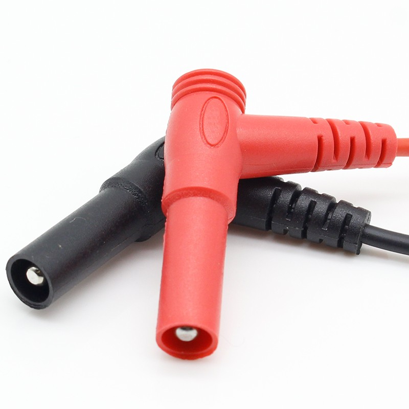 1 Pair Banana Plug For Test Hook Clip Probe Cable For Multimeter Test Equipment