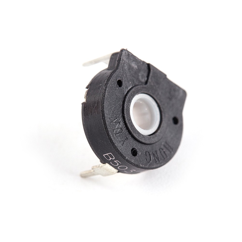 2pcs Potentiometer Elliptical Hole PT15-50K Elliptical Hole Horizontal Adjustable Resistant 1.5X1.5cm