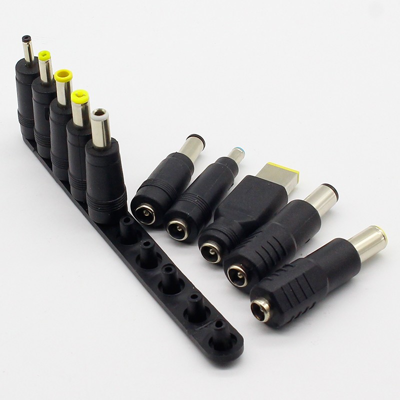 New 10pcs/set 5.5 x 2.1mm Multi Type Male Jack for DC Plugs for AC Power Adapter Computer Cable Connector for Notebook Laptop