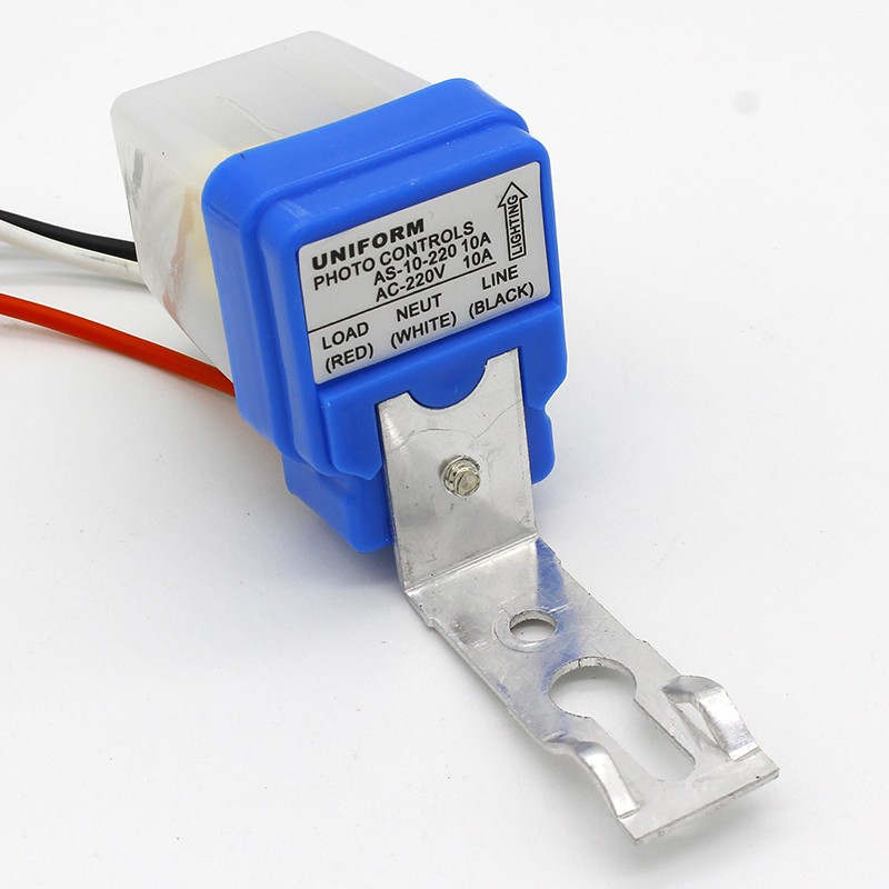 Automatic Auto On Off Photovoltaic Street Light Switch DC AC 220V 50-60Hz 10A Photo Control Sensor Switch Photoswitch