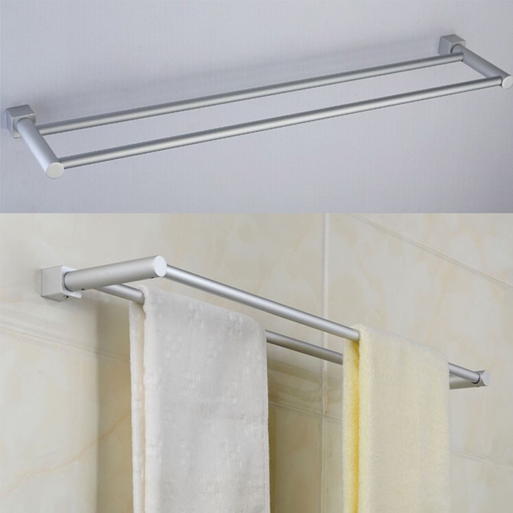 Towel Rail Rack Simple Style Towel Rack Holder Wall Mounted Space Aluminum