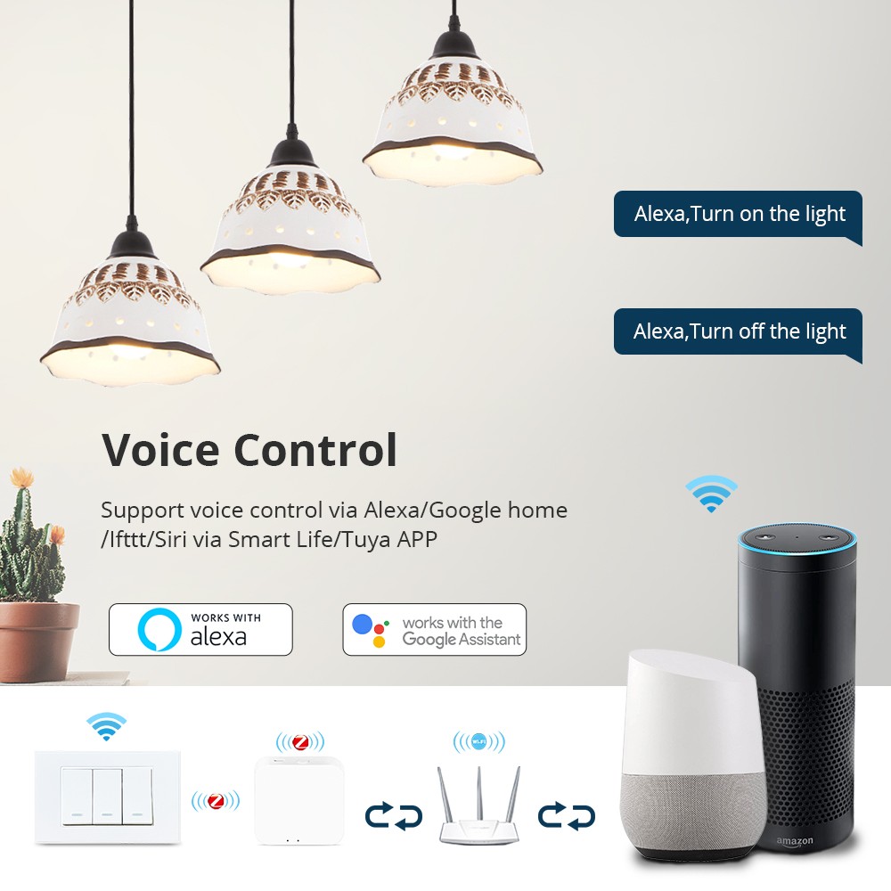 Yagusmart Tuya Zigbee Smart Switch Push Button Homekit Siri Alexa Google Home Voice Control Zemismart Zigbee Smart Switches