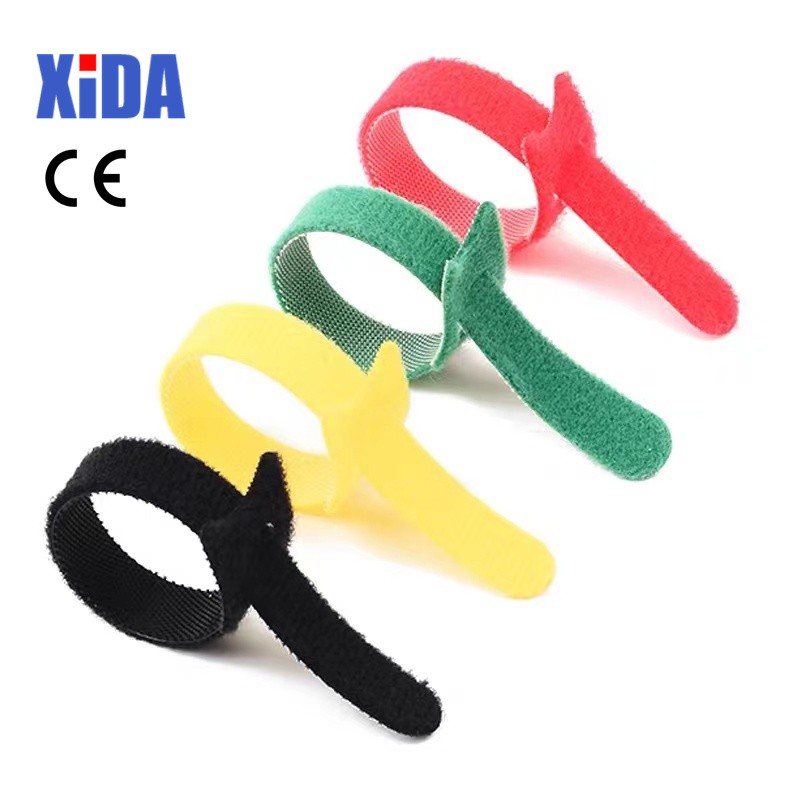 100pcs Removable Cable Ties Plastic Colorful Reusable Cable Ties Nylon Loop Wrap Zip Pack Ties T-type Cable Ties Tie Wire