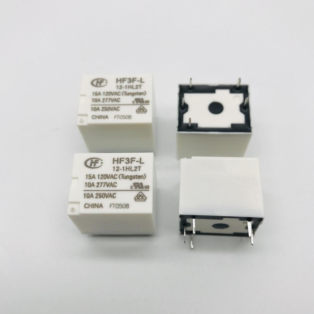 (10pcs/1lot) Original New Power Relay 5VDC 12VDC 24VDC 5 Pins 10A HF3F-L 5-1HL2T 5-1HSL2T 12-1HL2T 12-1HSL2T 24-1HL2T 24-1HSL2T