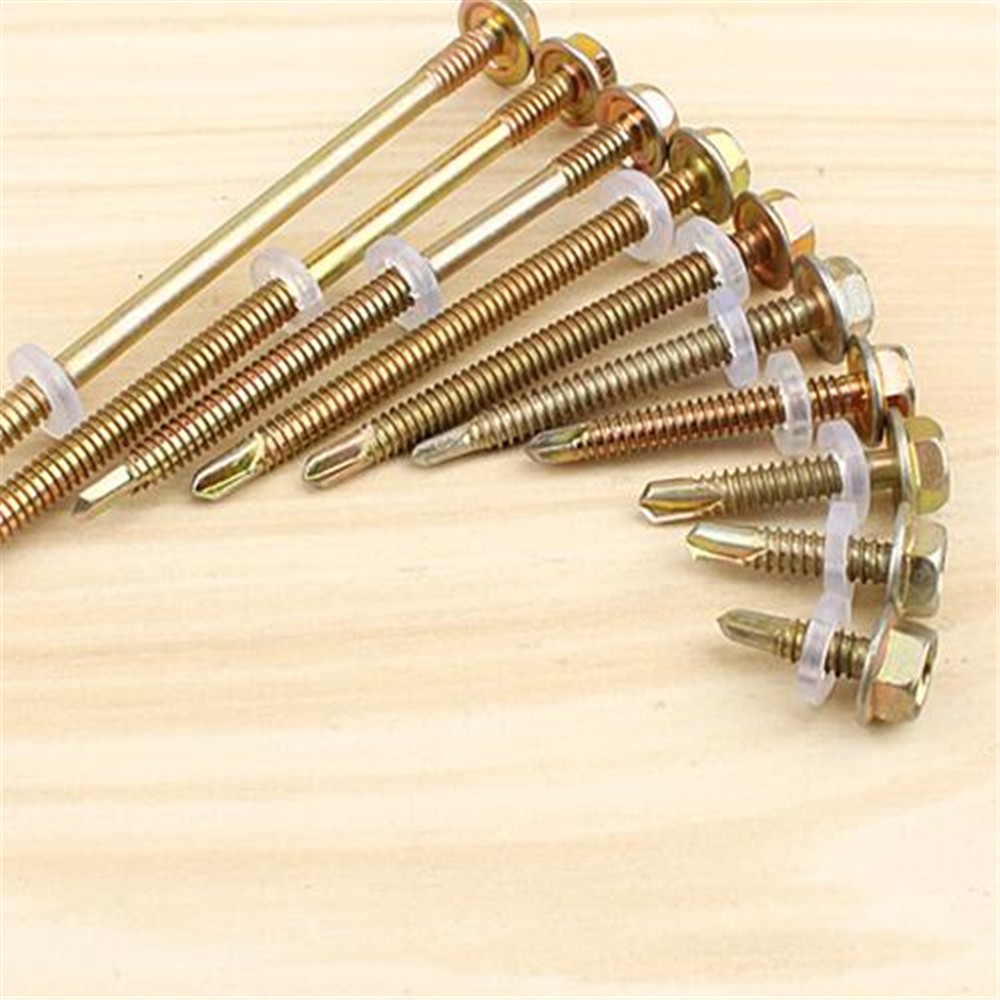 External hexagonal self tapping screw m15-m120 electric screw carbon steel screw home set self tapping screw