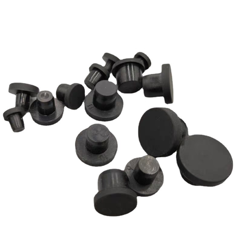 Black White Silicone Rubber Hole Plugs 2.7mm-14mm T Taipei Round Solid Hole Caps High Temperature Seal Stopper Dust Plug