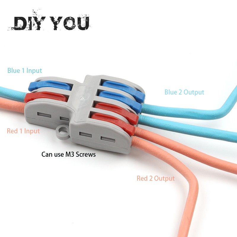 5/10pcs/lot SPL-42/62 Mini Quick Wire Connector Universal Wiring Cable Connector Push In Connector Terminal Block DIY You