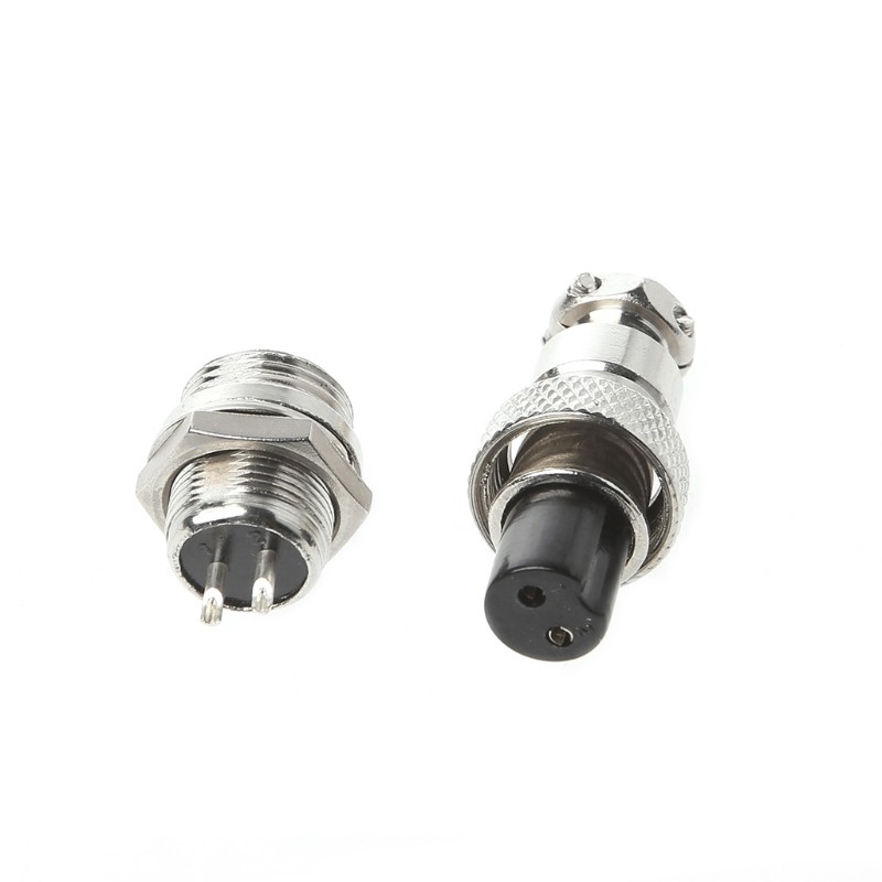 Aviation Plug Male and Female Wire Panel Metal Connector 12mm 2/3/4/5/6 Pin GX12 New