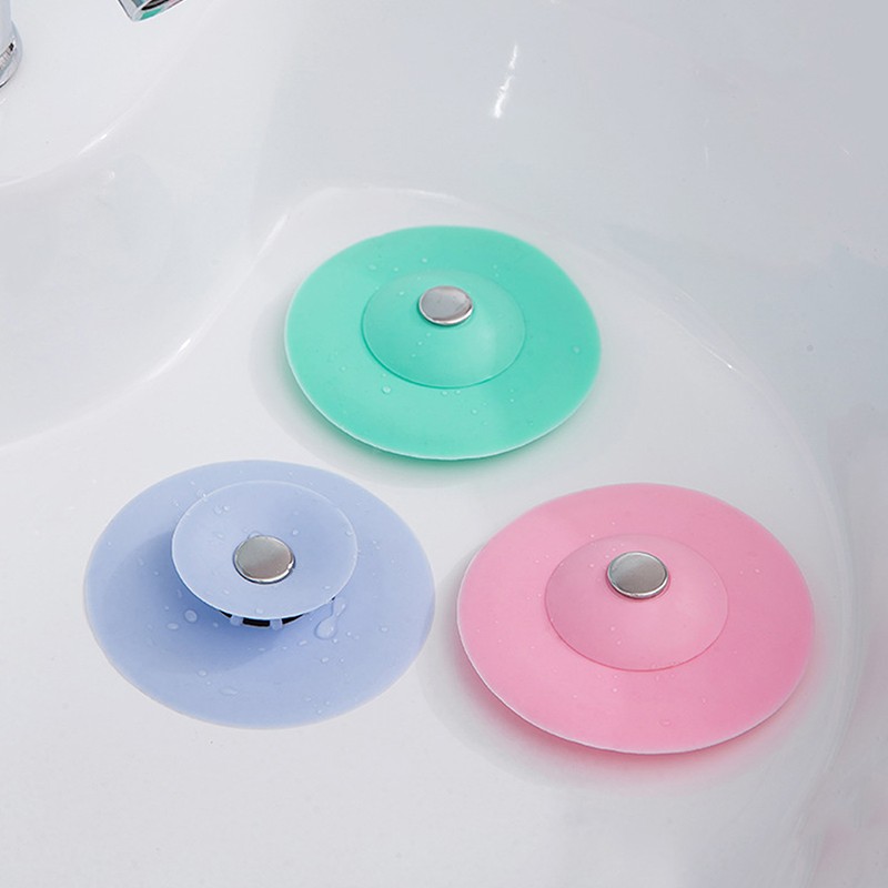 Silicone Floor Drain Hair Catcher Kitchen Sink Drain Plugs Strainers Bathroom Stopper Drain Plug 10x10.5cm