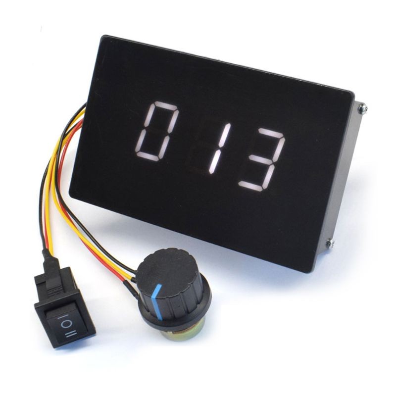 Motor speed controller, 0-100% adjustable digital display, DC 6-60V, U4LA conversion