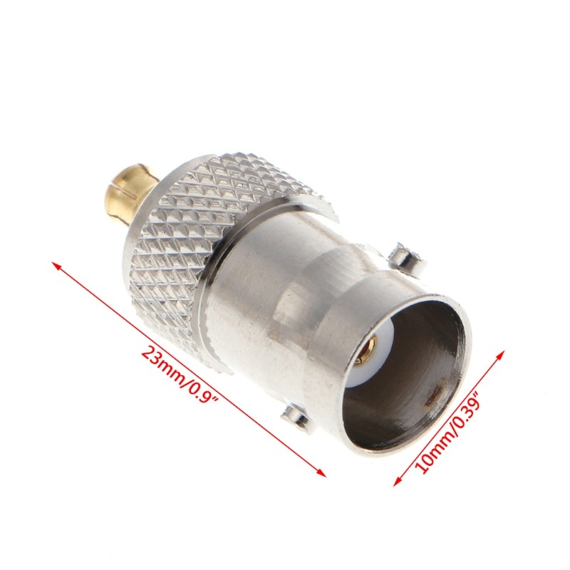 BNC Female to MCX Male Socket, Straight RF Coaxial Connector Adapter