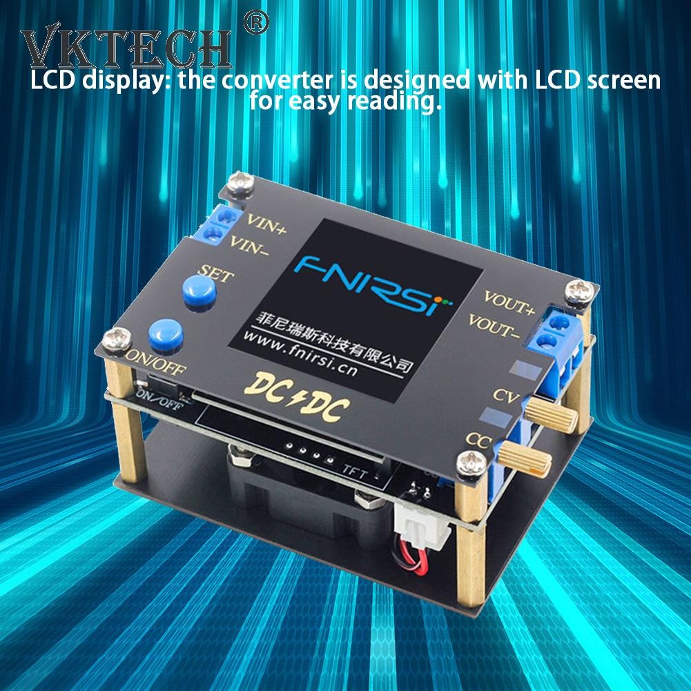 35W 3A/50W 4A DC CC CV Automatic Boost Potential Converter 0.5-30V Adjustable Power Supply Regulated Voltmeter Module