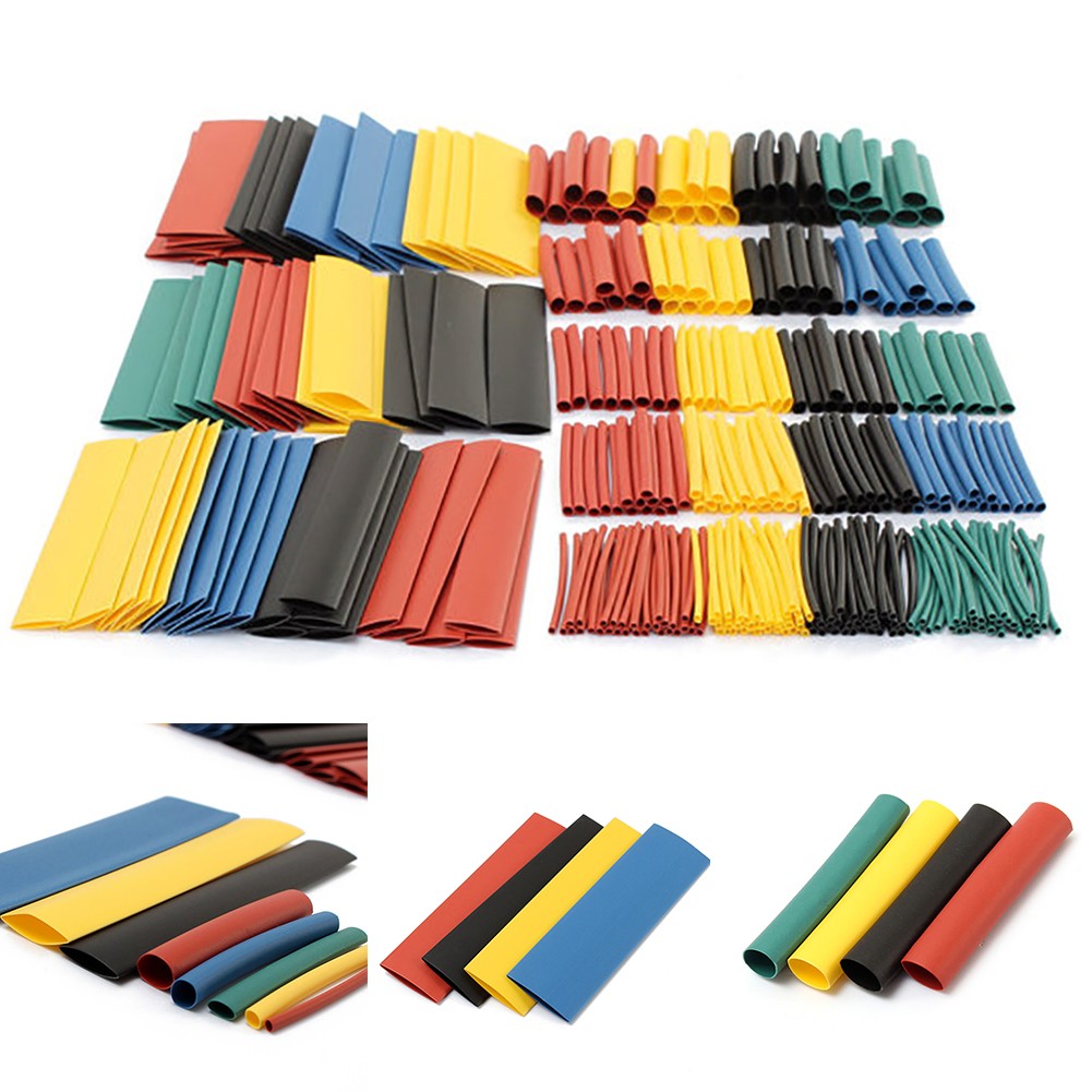 Colorful Flexible Assorted Sleeving Anti Corrosion Polyolefin Eco Friendly Home 2:1 Durable Halogen Free Heat Shrink Tube