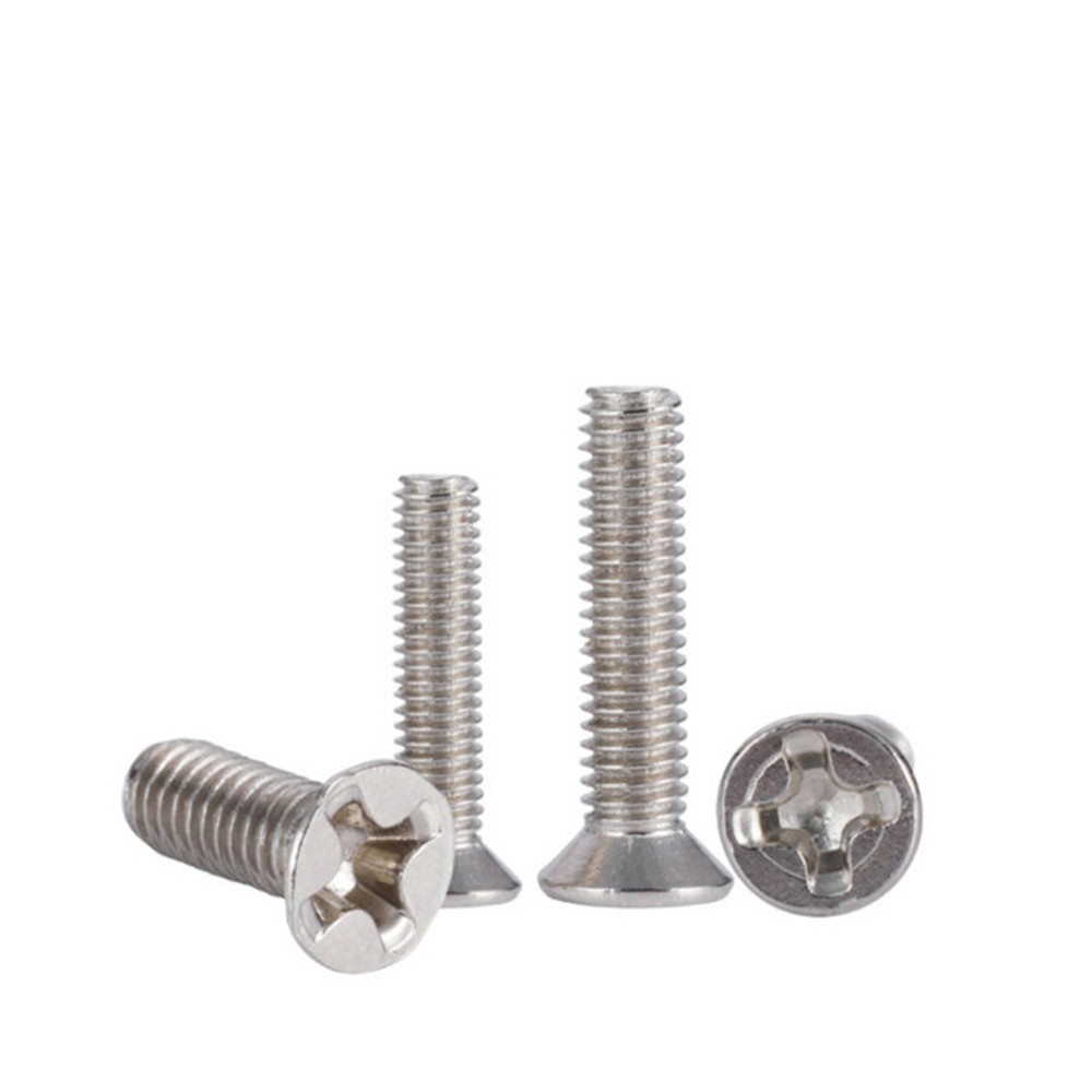 M1.6 screw 50pcs 304 stainless steel philips flat countersunk head bolt 1.6mm grub screws for laptop repair