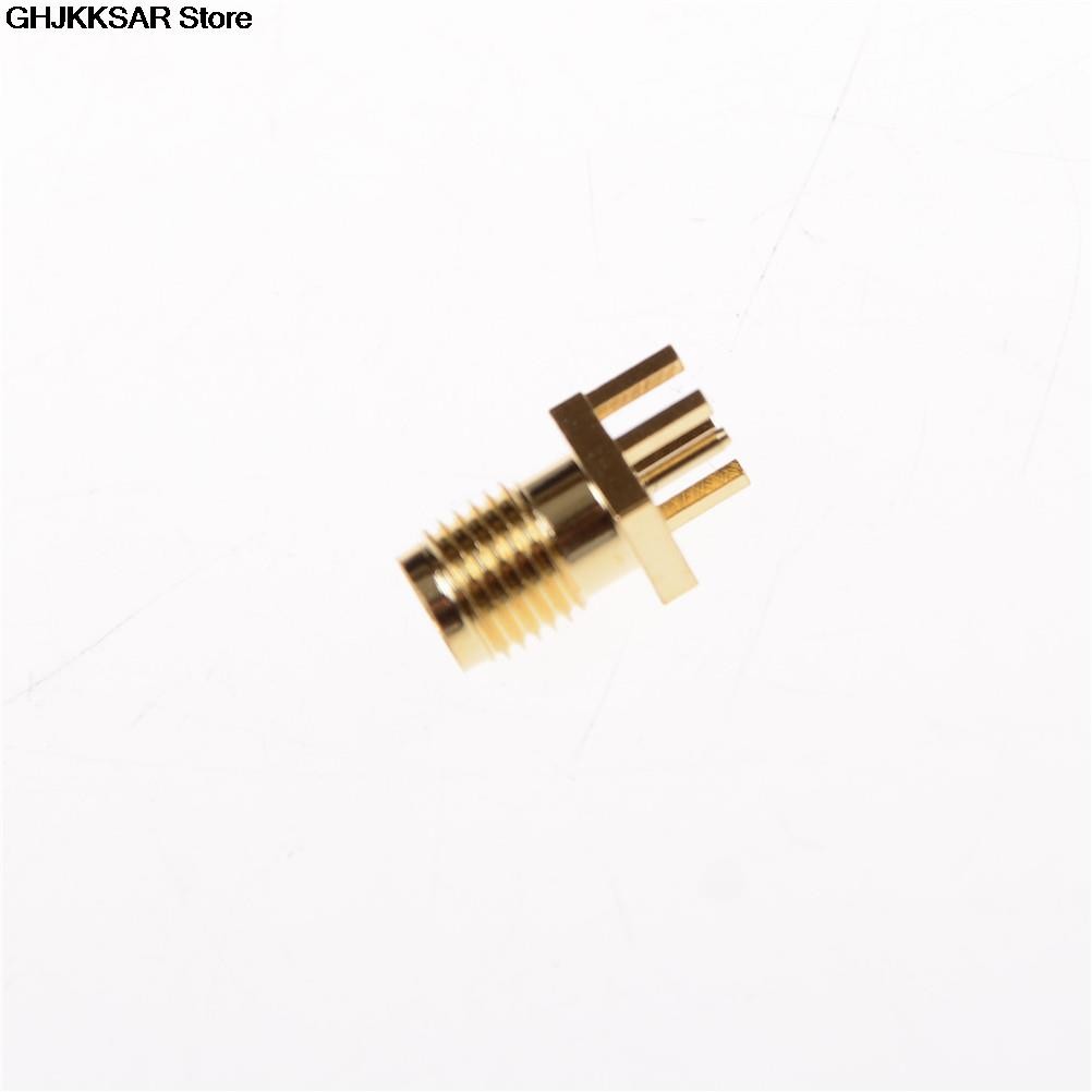 New 10pcs/lot SMA Female PCB Edge Mount RF Solder Adapters 0.062' SMA Female Jack Pot Solder