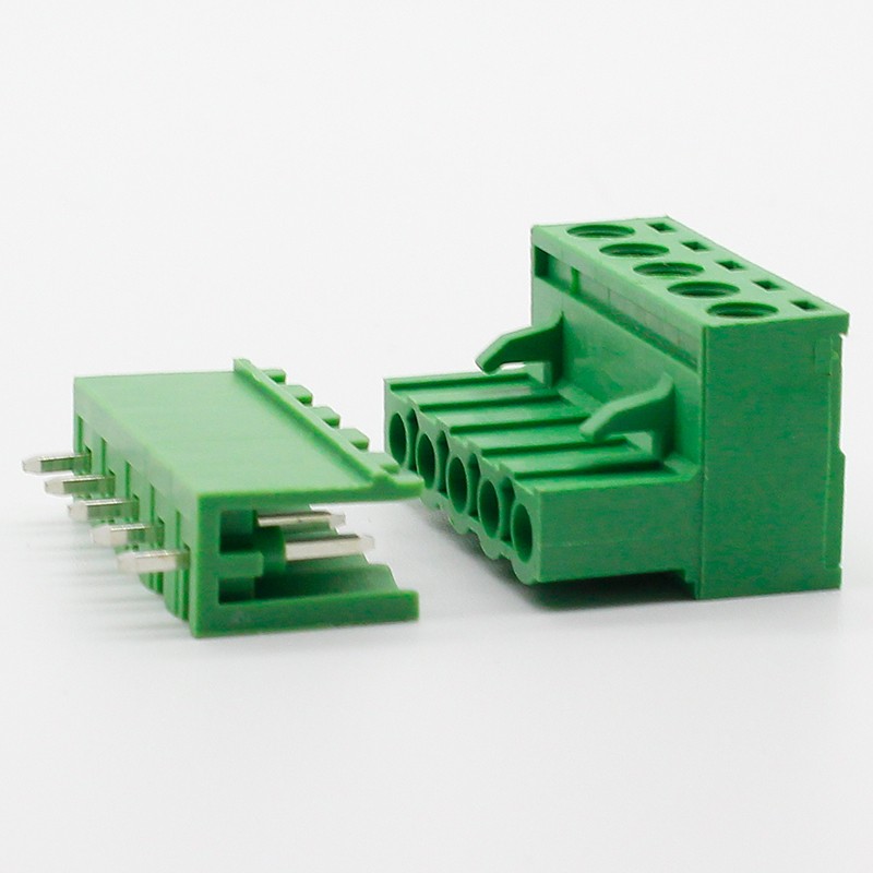 10 sets ht5.08 5pin Terminal plug type 300V 10A 5.08mm pitch connector pcb screw terminal block