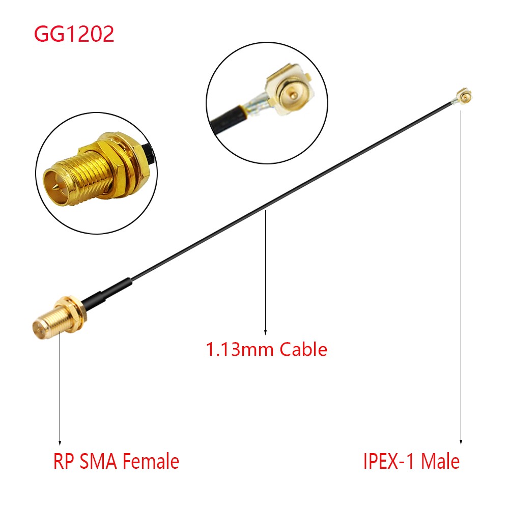 10pcs IPEX Cable SMA Female to uFL/u.FL/IPX/IPEX-1 IPEX 1 Male Plug WiFi Antenna RF Cable RG1.13 /0.81 Pigtail Extension Cable