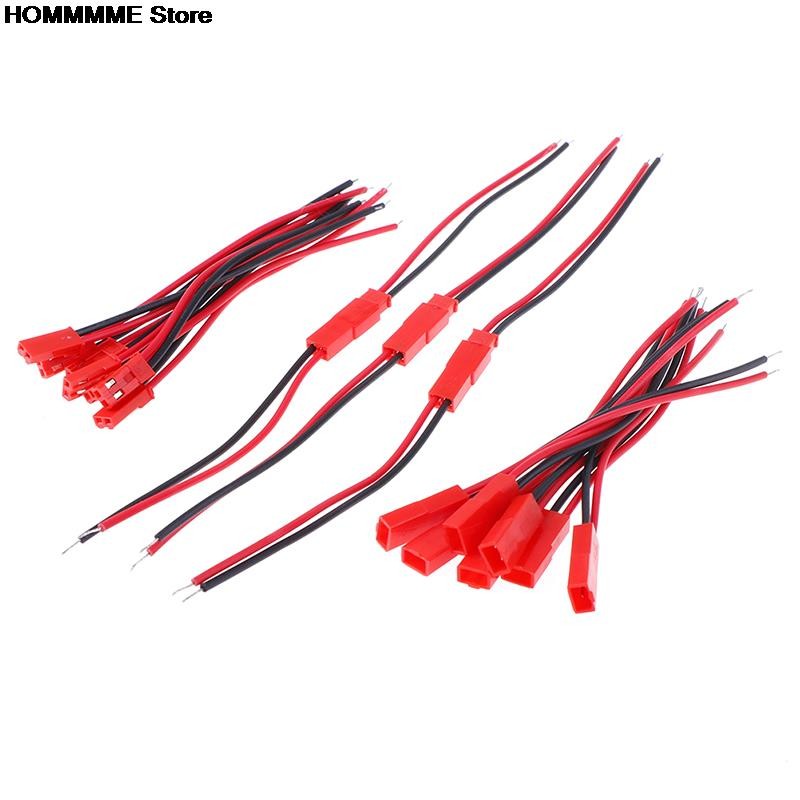 New 20pcs Red Connector 2 Pin Connector Male Female JST Connector Cable 22 AWG Wire for RC Helicopter Battery LED Decoration Lights