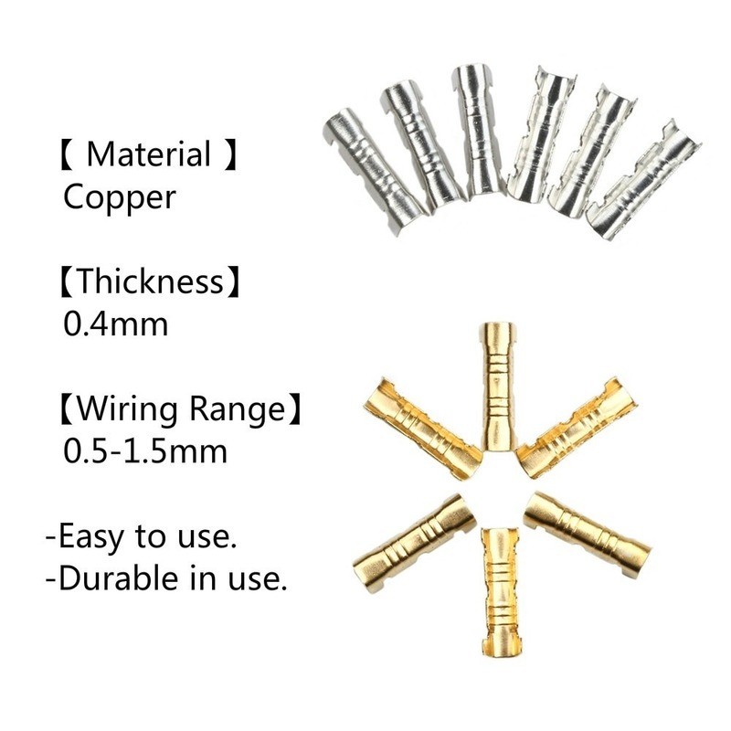 100pcs Docking Line Connectors Push Button Quick Connect Terminals Wire Crimp Terminals 0.5 to1.5 Square Wire Crimp Connector