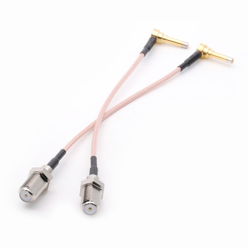 New RG316 Coaxila Cable Wholesale 15cm 6" for 3G Modem F Female Jack Switch MS156 Male Right Angle Pigtail Cable 10pcs