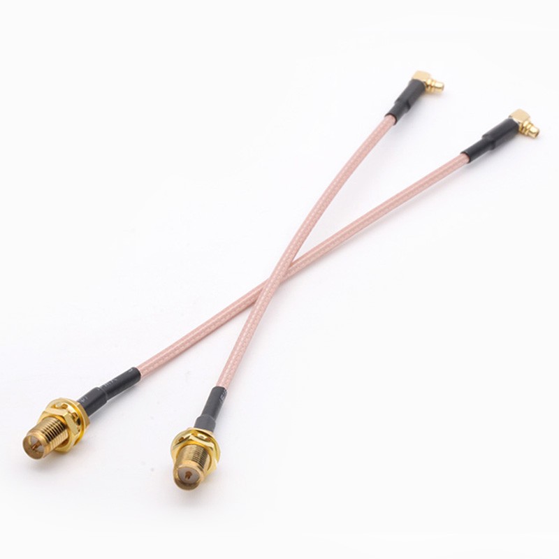 RG316 Coaxial Cable RF Cable RP SMA Female Switch to MMCX Male Right Angle Pigtail Cable 15cm 6" Wholesale Fast Ship