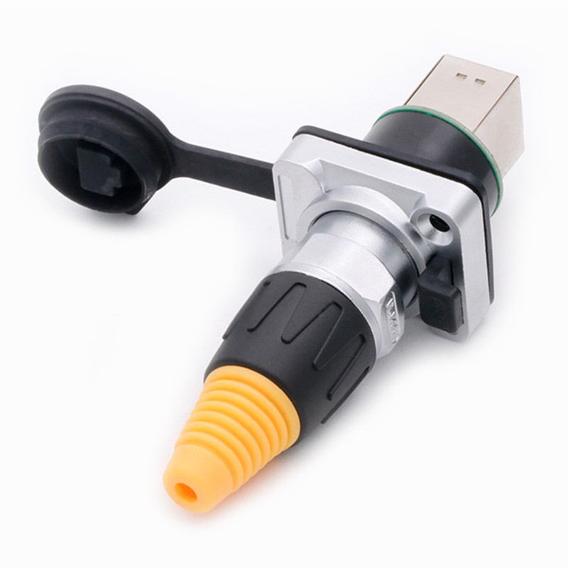 1set RJ45 Waterproof Aviation Female Socket Male Plug 8P8C Net Modular Network Connector Network Interface Plug