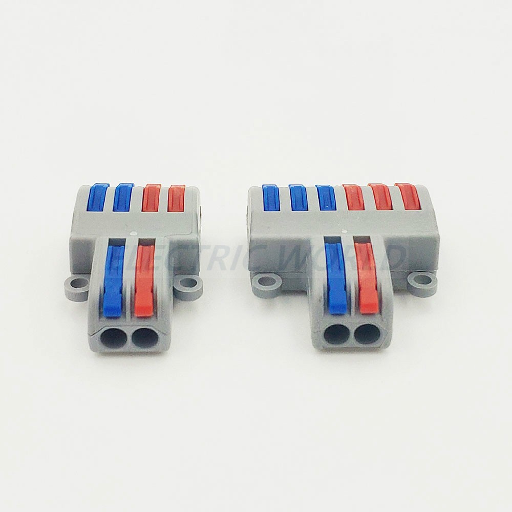 Wire Connector 30pcs SPL-42 SPL-62 Mini Quick Wire Connectors, Universal Compact Wiring Connector, Push-in Terminal Block Connector