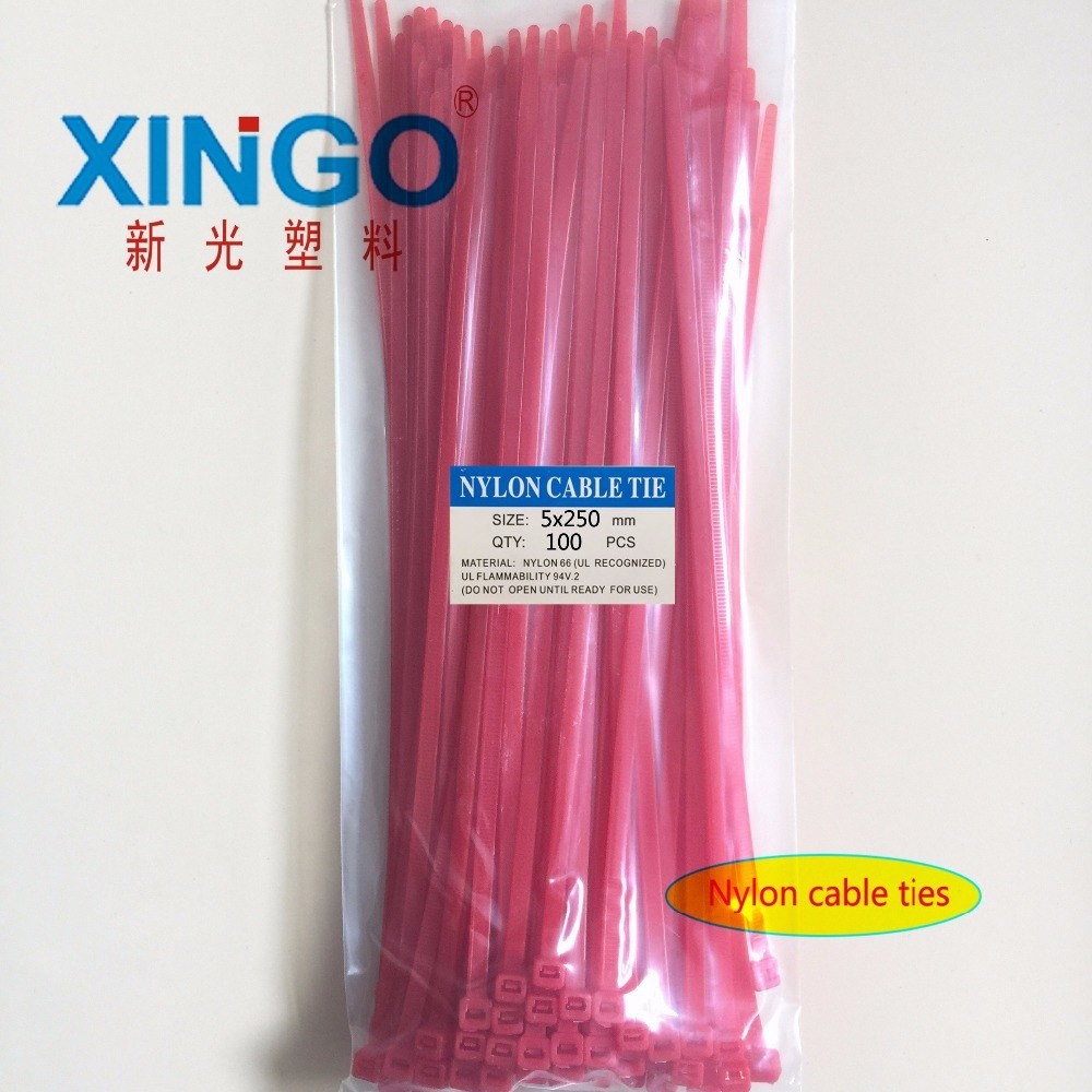 New 4.8 Width 100pcs/bag Blue Color 5X250MM National Self-Locking Nylon Wire Cable Zip Ties Cable Ties Organizer Connect Cable