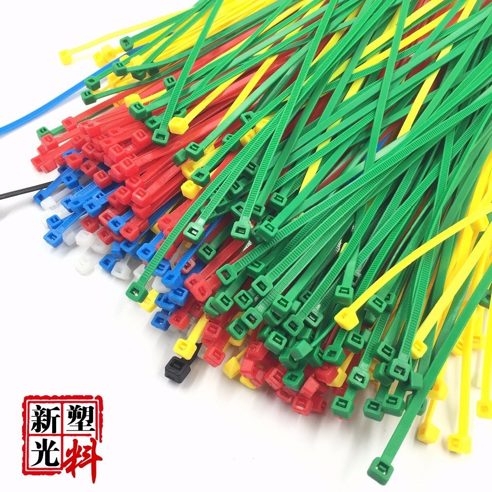 100pcs/pack 4*100mm high quality width 3.6mm white black self-locking plastic nylon cable ties, wire zip tie