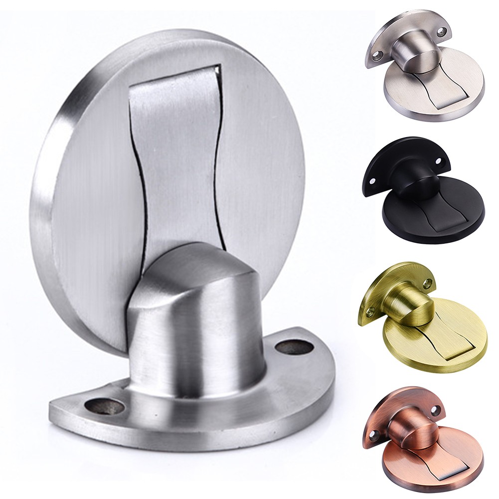 Toilet Stainless Steel Powerful Hardware Furniture Magnetic Practical Door Stopper Punch Free Holder Home