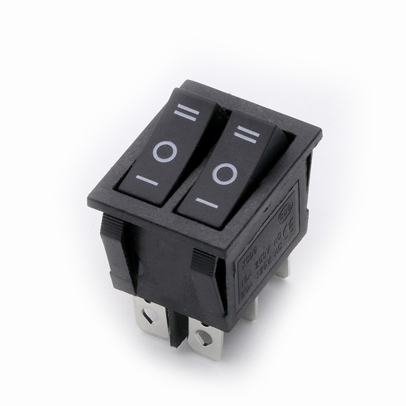 KCD6 double rocker switch without light on off on 6pin power button switch electric baking pan electric heater switch 16A~250V