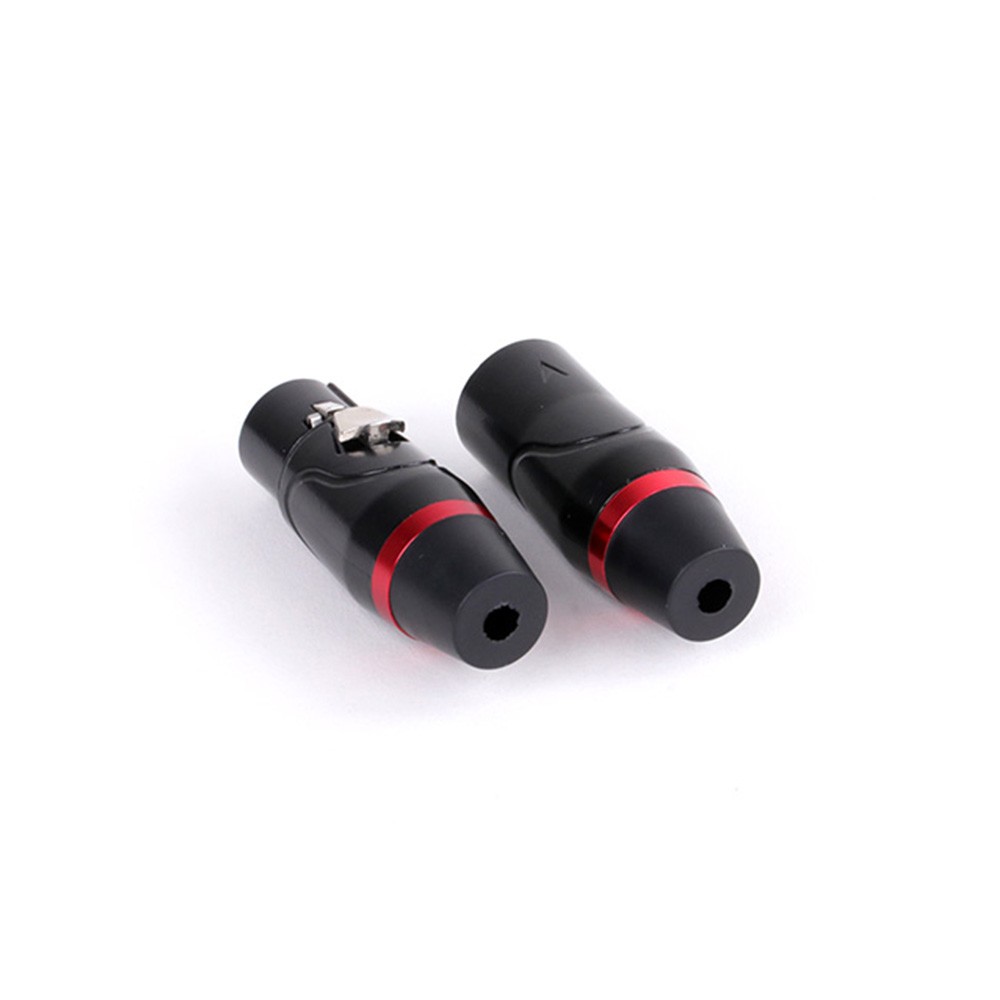 20pcs High Quality Zinc Alloy Black XLR 3 Pin Male And Female Audio Connector Cable Adapter For Audio Video