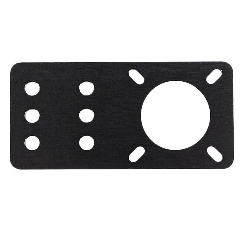 Static Durable Stepper Aluminum Alloy Desk V Slot Black CNC Machine Universal Motor Mount Plate Bracket for Openbuilds NEMA17