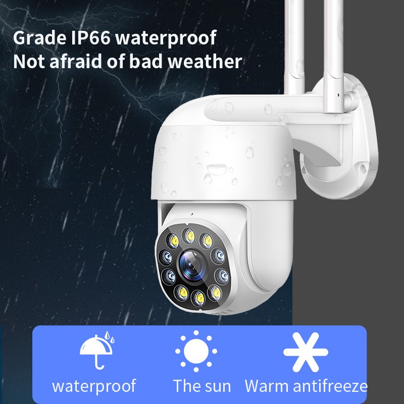 IP Camera 5G WiFi PTZ Outdoor AI Human Detection Mini Camera H.264 P2P Audio CCTV Surveillance Camera Night Vision Security Version