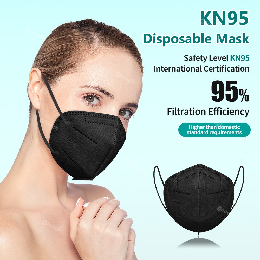 أقنعة الكبار KN95 5 طبقات FFP2 Mascarillas FPP2 homology ada Colores ffp2mascherine 10-100 قطعة قناع FFP 2 التنفس KN 95