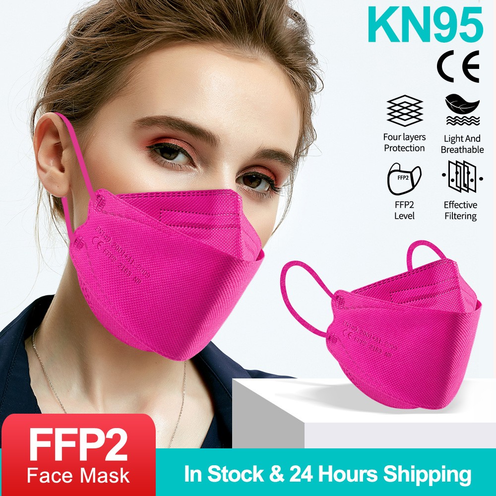 10-100pcs color mask ffp2fan kn95 masks ce mascarillas fish ffp2reuse zable adult kn95 mask approved health face mask fpp2