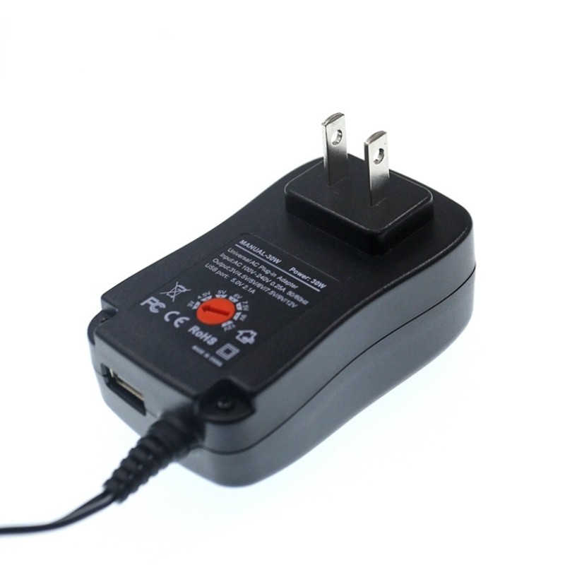 AC 110-240V DC 5V 6V 8V 9V 10V 12V 2A Universal Power Adapter Supply Charger adapter EU US AU UK Adjustable power adapter