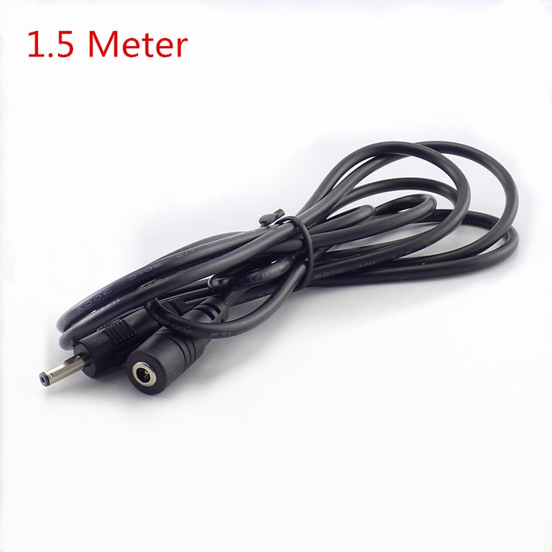 1/1.5/3/5M Male Female DC Power Accessory Extension Cable 5V 2A Power Adapter Cord 3.5mm x 1.35mm Connector for CCTV Security Camera