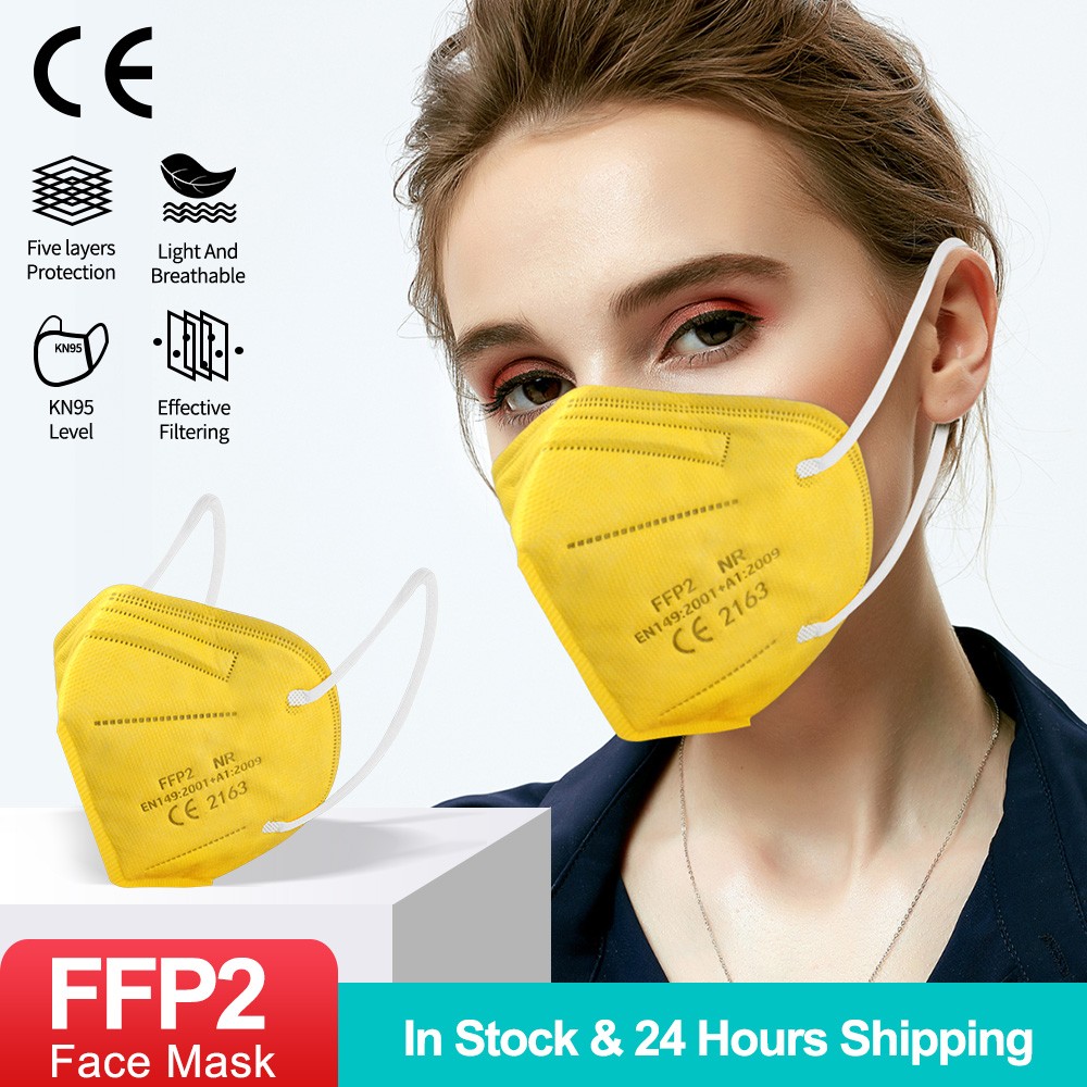 20-100pcs ffp2fan ce mascarillas ffp2reuse zable protective colors mouth mask kn95 masque ffpp2 mascarillas kn95 certificate